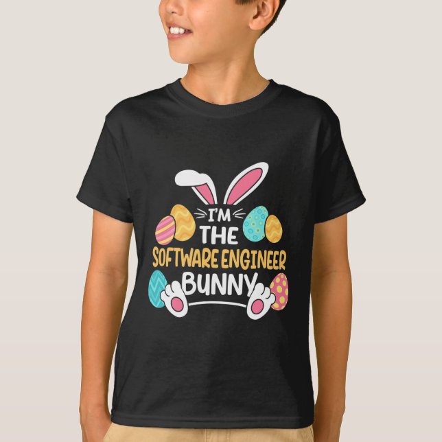 Camiseta Eu Sou O Engenheiro De Software Coelho Desenvolved (Frente)