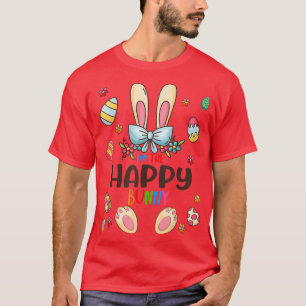 Camiseta Eu sou o feliz dia da Páscoa coelhinha que combina