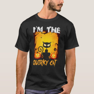 Camiseta Eu Sou O Gato Excêntrico Fantasia de Gato Preto de