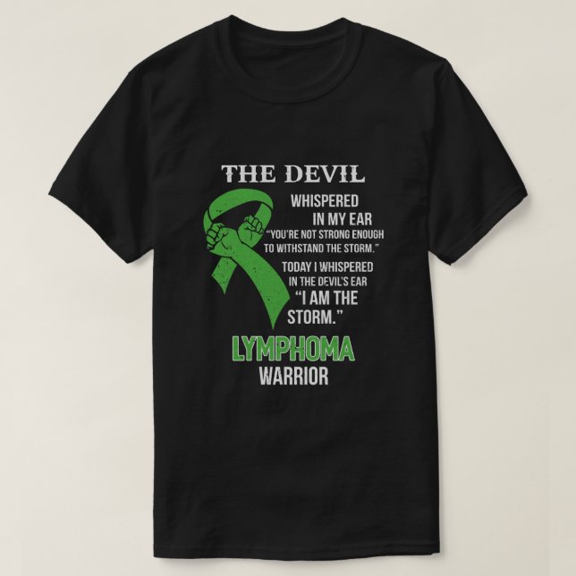 Camiseta Eu Sou O Guerreiro De Consciência Do Linfoma De Ap (Frente do Design)