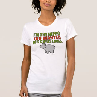 Camiseta Eu sou o hipopótamo que você quis para o Natal
