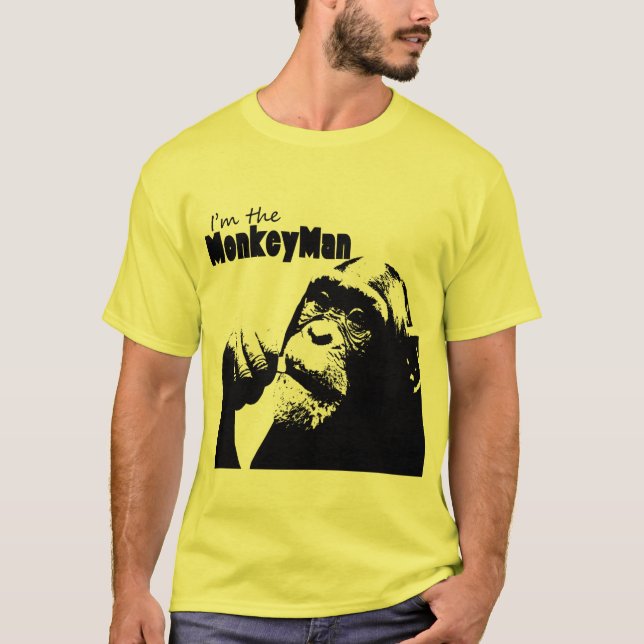 Camiseta Eu sou o homem do macaco (Frente)