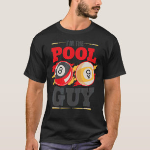 Camiseta Eu sou o jogador de Piscinas da cara Billiard Men