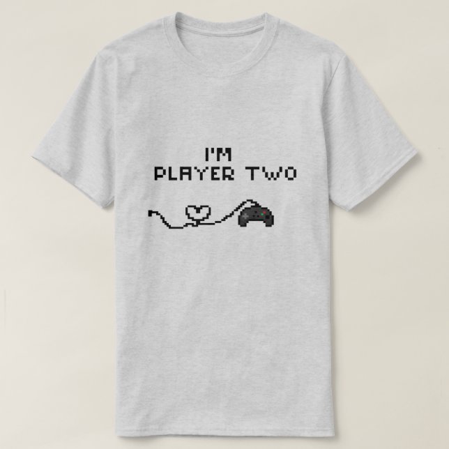 Camiseta Eu sou o jogador dois (Frente do Design)