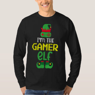 Camiseta Eu sou o jogo de Natal engraçado do Elf 8 bits