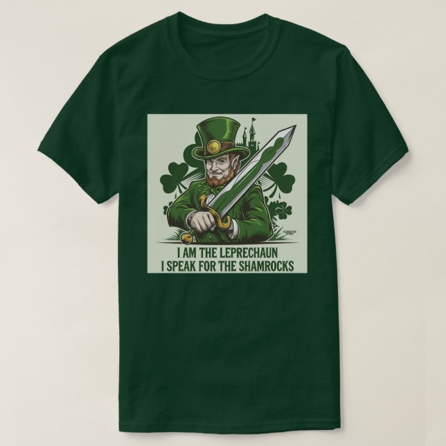 Camiseta Eu sou o Leprechaun (Frente do Design)