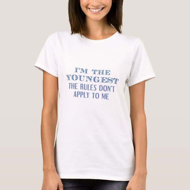 Camiseta Eu sou o mais jovem (Frente)