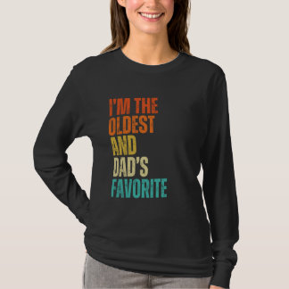 Camiseta Eu Sou o Mais Velho e o Favorito do Papai entre Ho