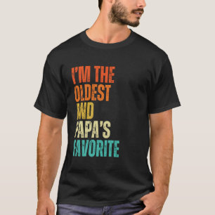 Camiseta Eu Sou o Mais Velho E o Favorito do Papai Homens,
