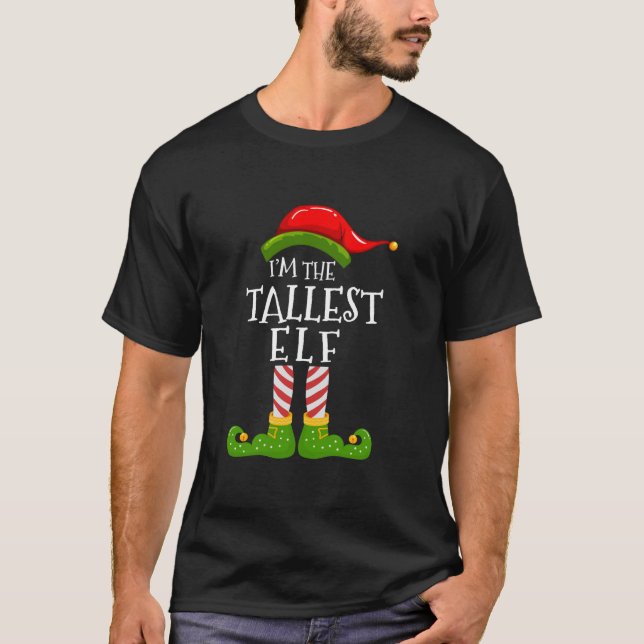 Camiseta Eu sou o melhor Elf Group a combinar com o Christm (Frente)