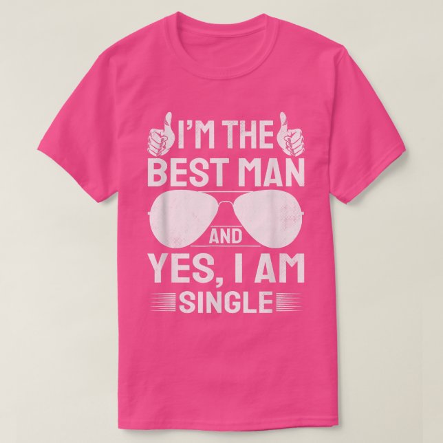 Camiseta Eu sou o melhor homem Padrinhos de casamento de ca (Frente do Design)