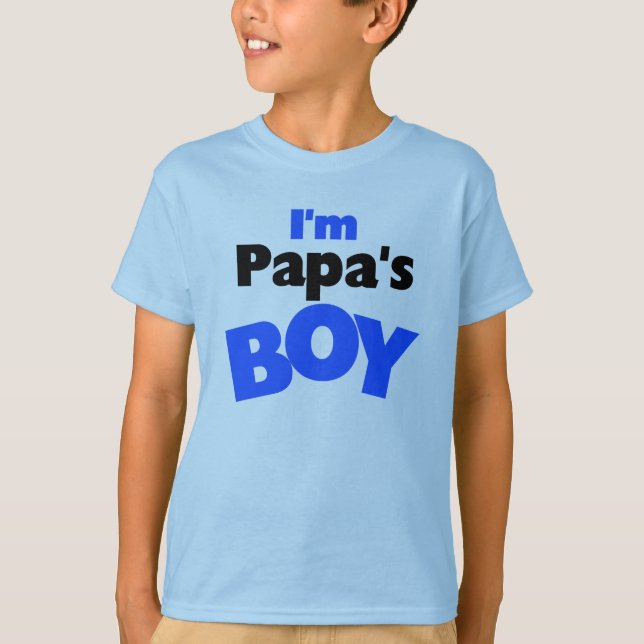 Camiseta Eu sou o menino da papá (Frente)