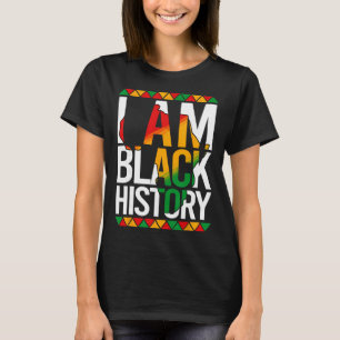 Camiseta Eu Sou o Mês da História Negra Orgulho Afro-Americ