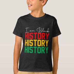 Camiseta Eu Sou o Mês da História Negra Orgulho Afro-Americ