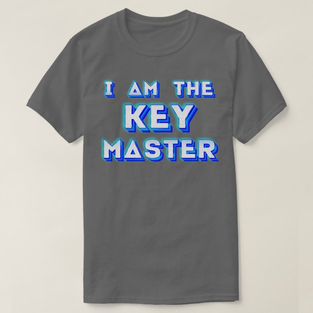 Camiseta Eu sou o mestre-chave (Frente do Design)