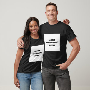 Camiseta Eu sou o mestre de programação