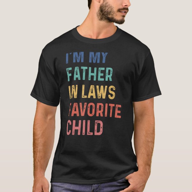 Camiseta Eu sou o meu pai em leis favoritas crianças, padre (Frente)