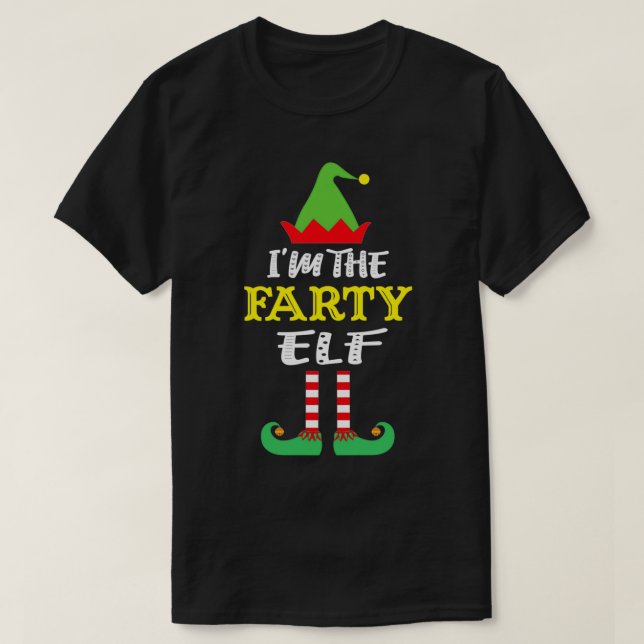 Camiseta Eu sou o Natal do Grupo Familiar da Farty Elf (Frente do Design)