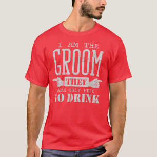 Camiseta Eu sou o noivo só beba o Solteiro Engraçado