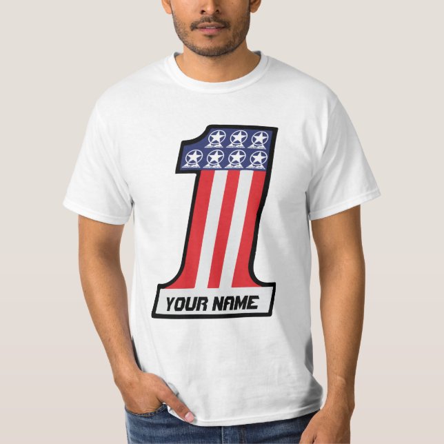 Camiseta Eu sou o número um #1 - t-shirt personalizado (Frente)