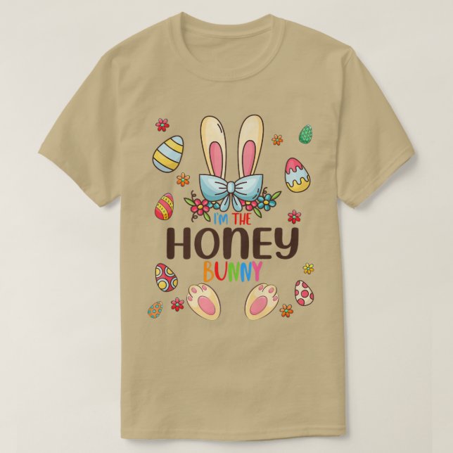 Camiseta Eu sou o Páscoa coelhinho de mel que combina com o (Frente do Design)