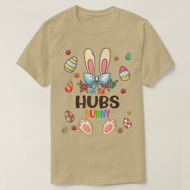 Camiseta Eu sou o Páscoa dos Hubs Coelhinhos que combina co (Frente do Design)