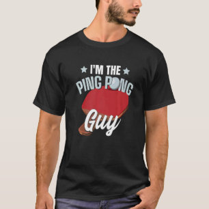 Camiseta Eu sou o pino Ping Pino da Mesa do pino da Cara do