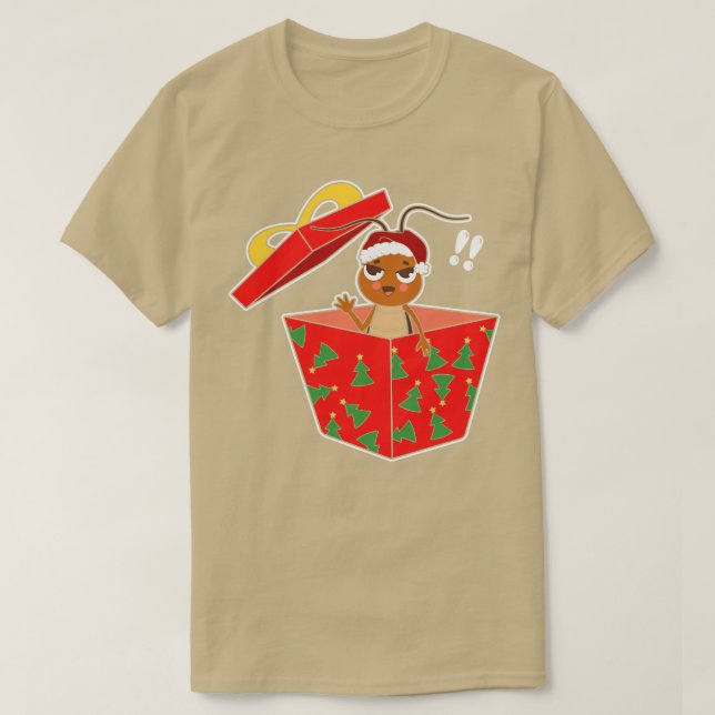 Camiseta Eu Sou O Presente De Natal Engraçado Da Formiga (Frente do Design)