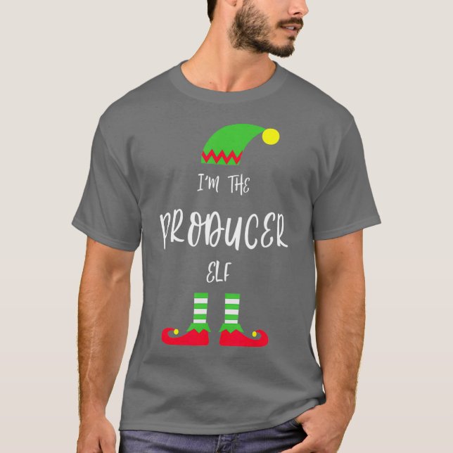 Camiseta Eu Sou O Produtor Elf Engraçado O Presente De Nata (Frente)