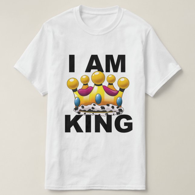 Camiseta Eu sou o Rei (Frente do Design)