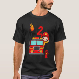 Camiseta Eu sou o segundo aniversário do Motor de Fogo, Tod