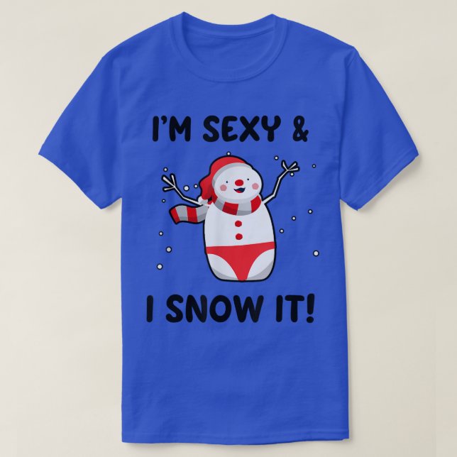 Camiseta Eu sou o sey e o neve de Natal (Frente do Design)