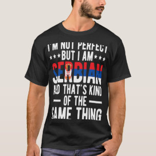 Camiseta Eu sou o sinalizador sérvio Sérvia orgulhosas raíz
