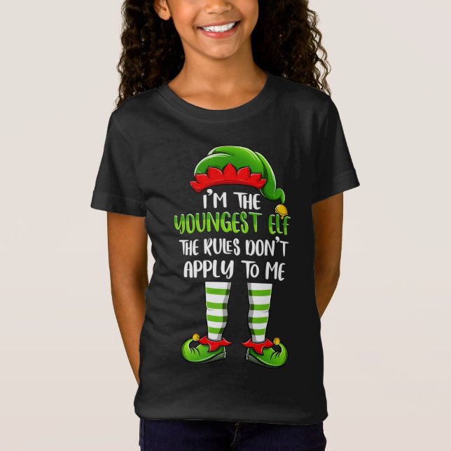 Camiseta Eu sou o Sober Elf que combina com roupas da famíl (Frente)