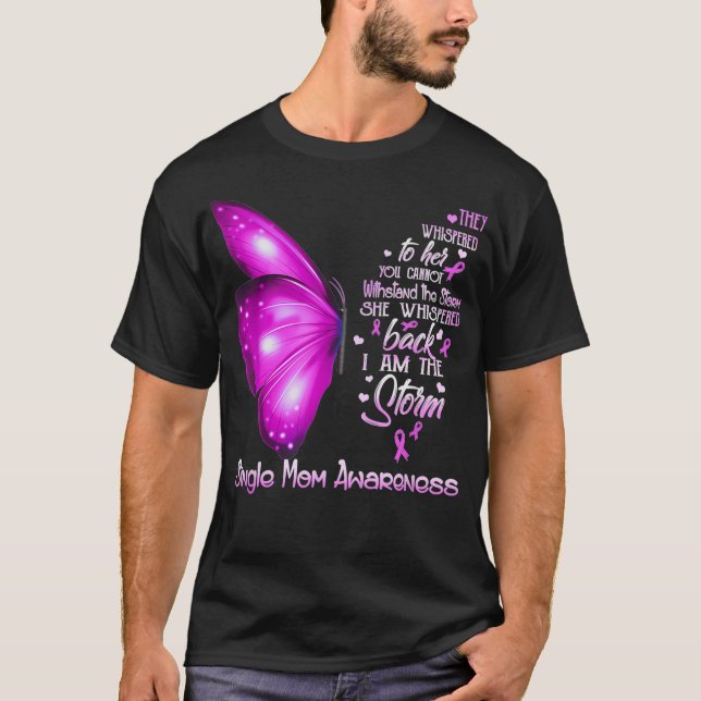Camiseta Eu sou o Solteiro da tempestade Mãe Consciência Bo (Frente)