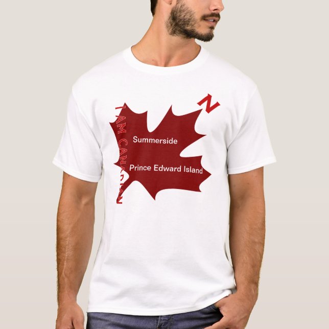Camiseta EU SOU o T-SHIRT CANADENSE #2 - customizável (Frente)