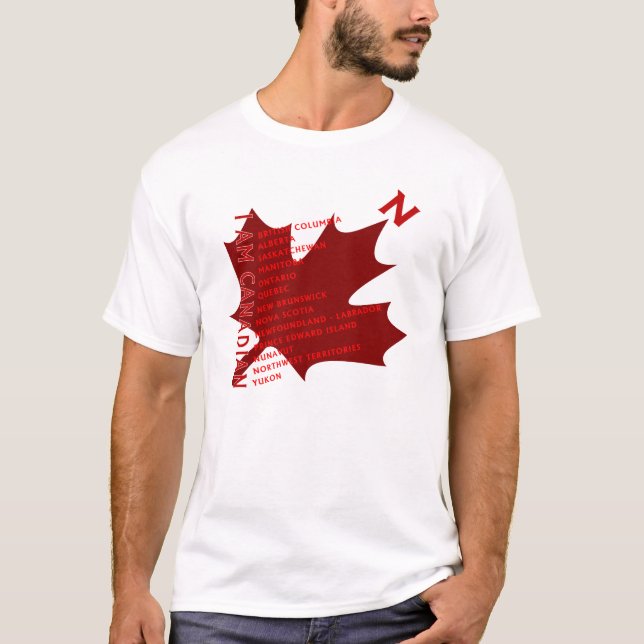 CAMISETA EU SOU O T-SHIRT CANADENSE #3 (Frente)