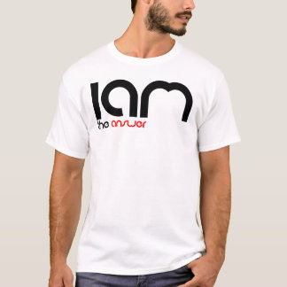 Camiseta Eu sou o t-shirt da resposta (logotipo) - homem