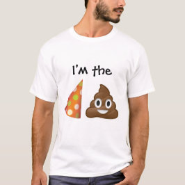 Camiseta Eu sou o t-shirt do emoji do pooper do partido