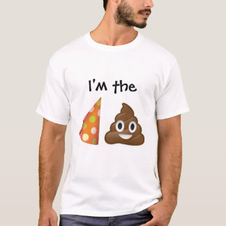 Camiseta Eu sou o t-shirt do emoji do pooper do partido