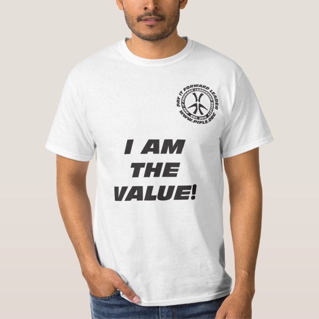 Camiseta Eu sou o t-shirt do valor (Frente)