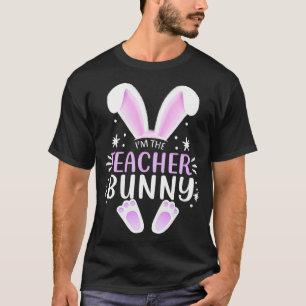 Camiseta Eu sou o tapete da família Coelhinha de Páscoa Coe