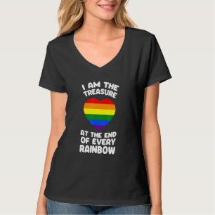 Camiseta Eu Sou O tesouro no final de cada Lgbt Arco-Íris