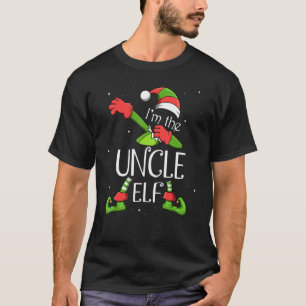 Camiseta Eu sou o tio Elf Dabbing Santa Claus Xmas Family