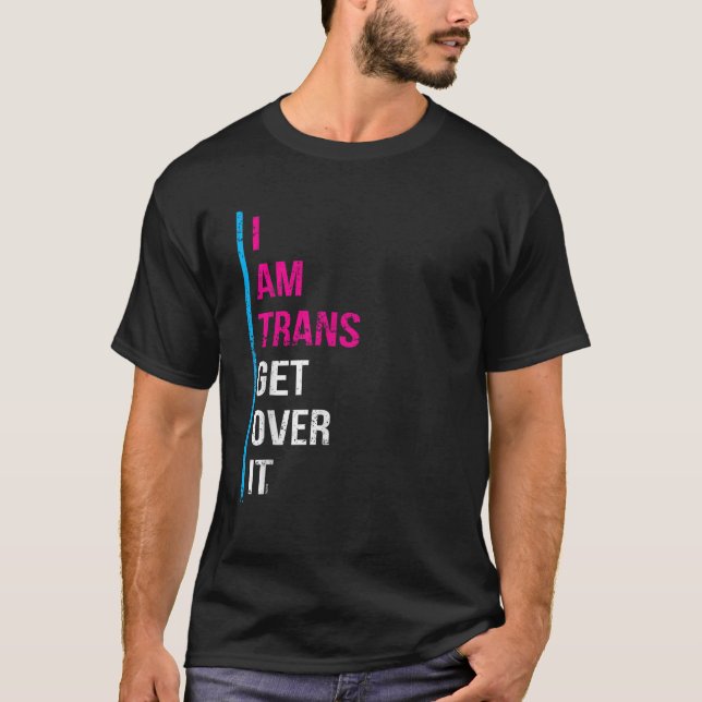 Camiseta Eu Sou O TRANS Supera O Orgulho Transgênero Da Cam (Frente)