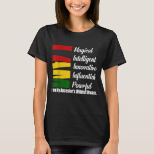 Camiseta Eu sou o unisexo do mês da história negra mágica