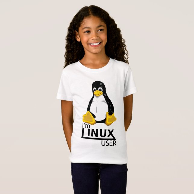 Camiseta Eu sou o usuário do Linux (Frente Completa)