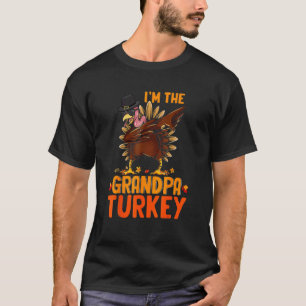 Camiseta Eu sou o vovô Turquia Ação de Graças Dabbing Turqu