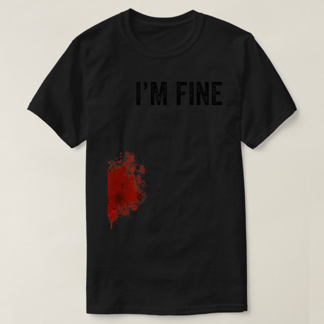 Camiseta Eu sou o Zombie do cinema do Slash Halloween (Frente do Design)