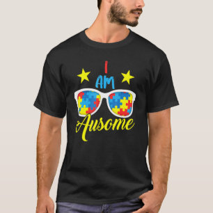 Camiseta Eu Sou Óculos de Sol Ausome Puzzle Conscientização